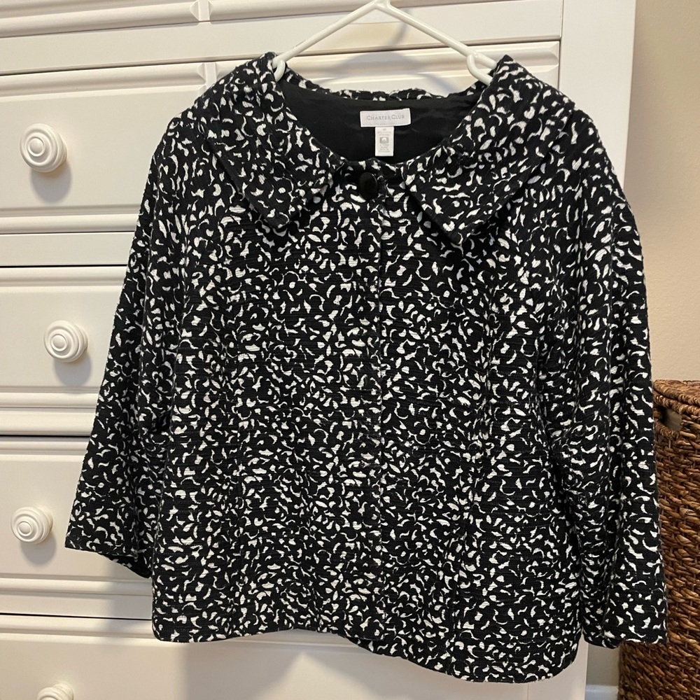 Black and white petty coat